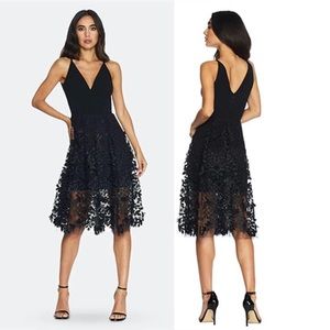 Dress The Population Darleen Sleeveless Knee Length Women's Dress Black XL NWT